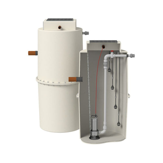 Marsh Sewage Pump Station Free-standing - 1500 x 2000mm - 2,291 Litres